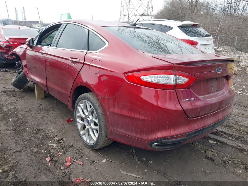 2013 Ford Fusion Titanium VIN: 3FA6P0K95DR278289 Lot: 38700034