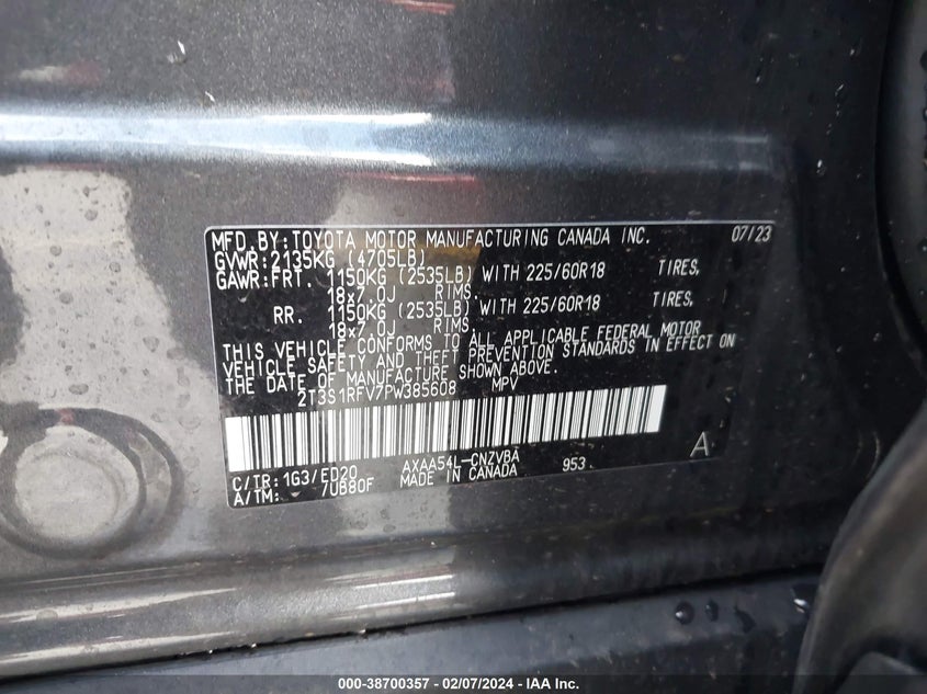 2023 TOYOTA RAV4 TRD OFF ROAD - 2T3S1RFV7PW385608