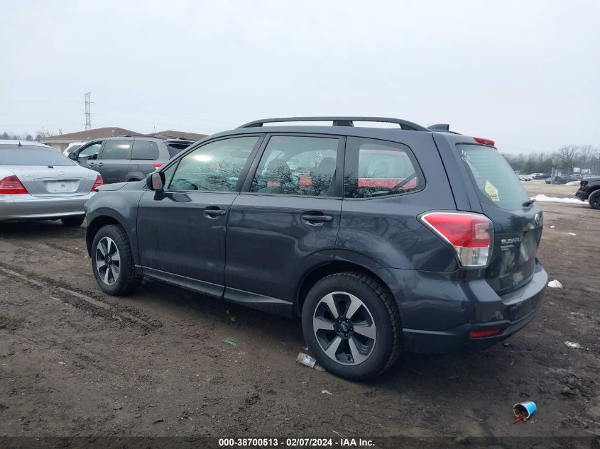 2017 Subaru Forester 2.5I VIN: JF2SJABC6HH493989 Lot: 38700513