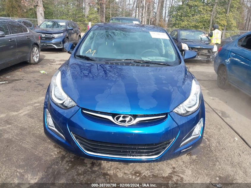 2016 Hyundai Elantra Se VIN: 5NPDH4AEXGH684550 Lot: 38700798