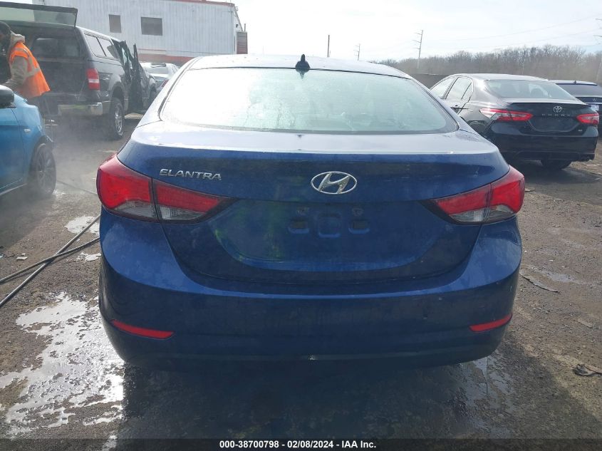 2016 Hyundai Elantra Se VIN: 5NPDH4AEXGH684550 Lot: 38700798