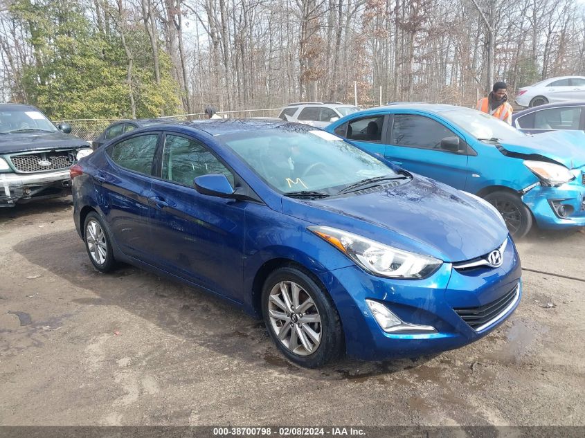 2016 Hyundai Elantra Se VIN: 5NPDH4AEXGH684550 Lot: 38700798