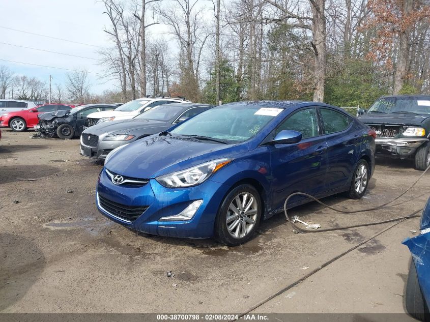 2016 Hyundai Elantra Se VIN: 5NPDH4AEXGH684550 Lot: 38700798