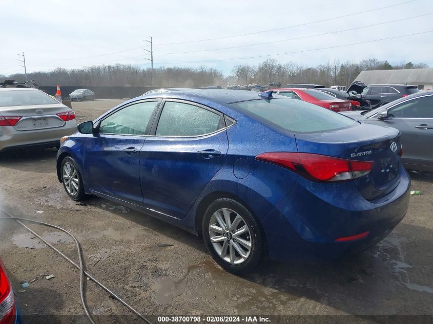 2016 Hyundai Elantra Se VIN: 5NPDH4AEXGH684550 Lot: 38700798