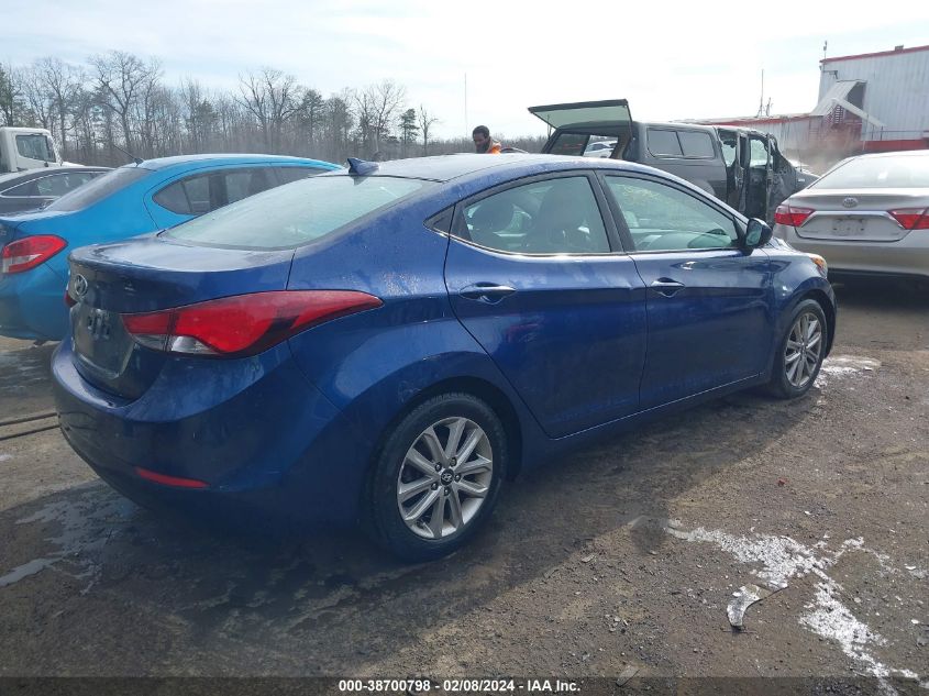 2016 Hyundai Elantra Se VIN: 5NPDH4AEXGH684550 Lot: 38700798