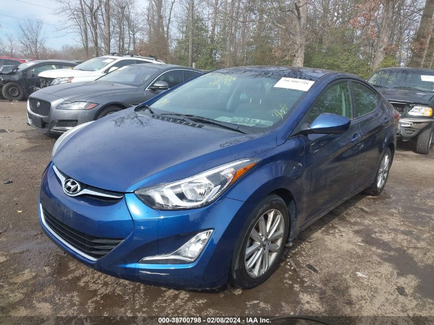 2016 Hyundai Elantra Se VIN: 5NPDH4AEXGH684550 Lot: 38700798