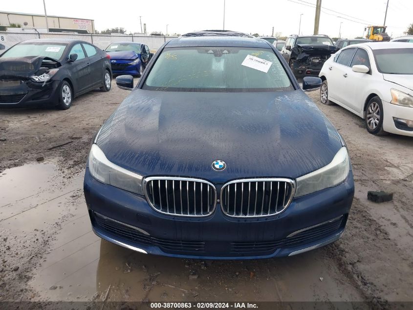 2016 BMW 740I VIN: WBA7E2C53GG504303 Lot: 38700863