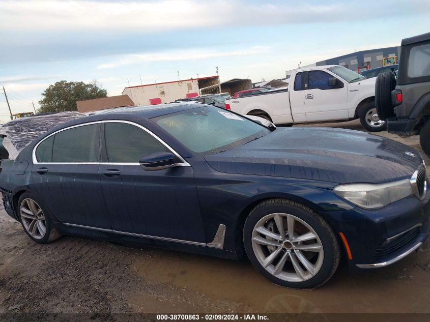 2016 BMW 740I VIN: WBA7E2C53GG504303 Lot: 38700863