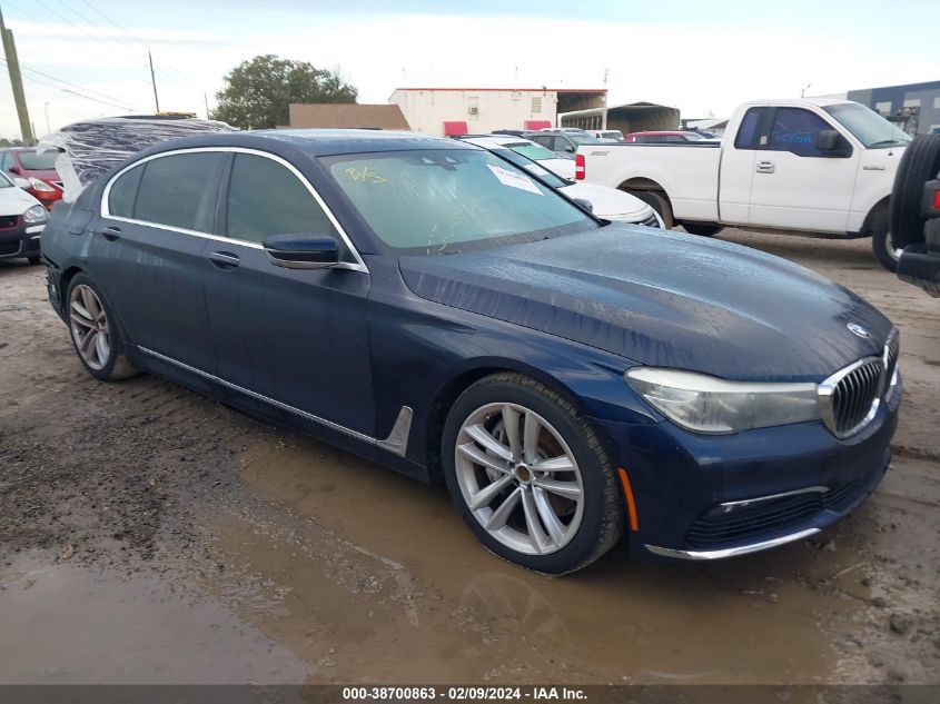 2016 BMW 740I VIN: WBA7E2C53GG504303 Lot: 38700863