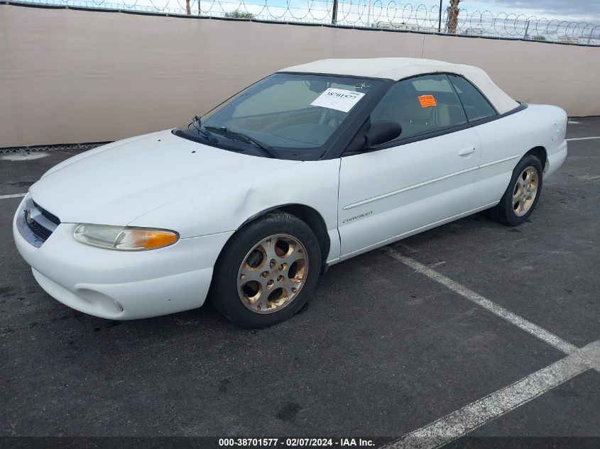 1998 Chrysler Sebring Jxi VIN: 3C3EL55H0WT325725 Lot: 38701577