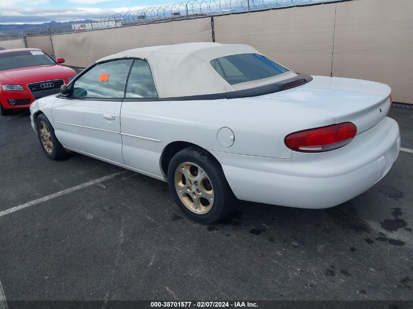 1998 Chrysler Sebring Jxi VIN: 3C3EL55H0WT325725 Lot: 38701577