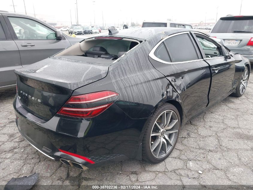 2023 Genesis G70 2.0T Rwd VIN: KMTG34TAXPU123374 Lot: 38702236