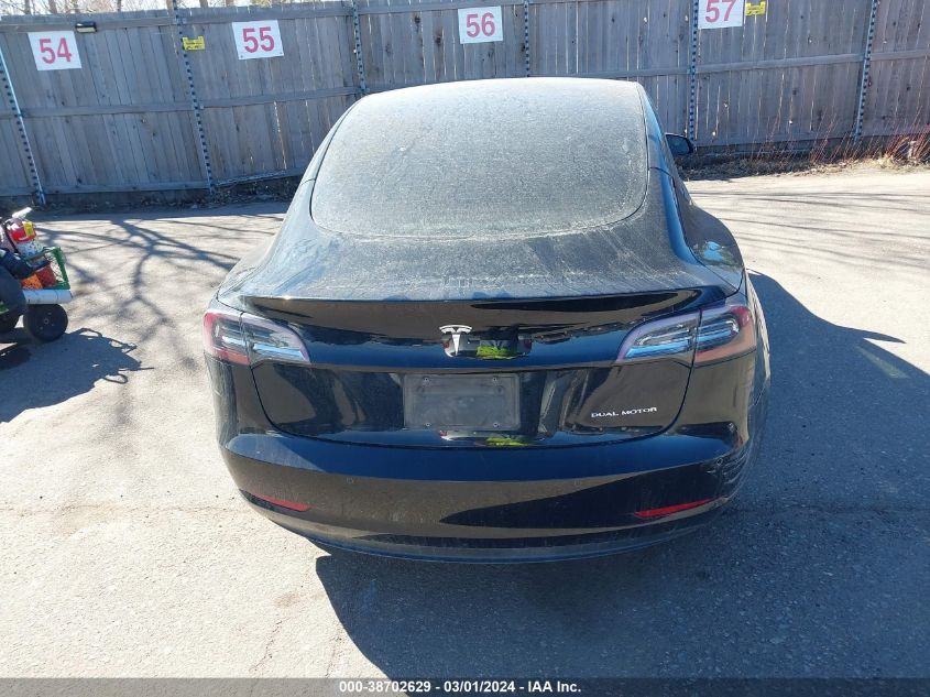 2022 Tesla Model 3 Long Range Dual Motor All-Wheel Drive VIN: 5YJ3E1EB1NF161318 Lot: 39179440