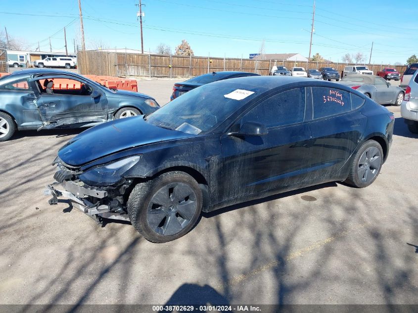 2022 Tesla Model 3 Long Range Dual Motor All-Wheel Drive VIN: 5YJ3E1EB1NF161318 Lot: 39179440