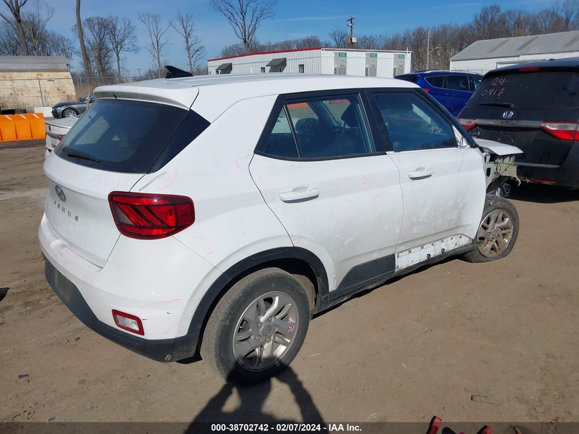 2021 Hyundai Venue Se VIN: KMHRB8A37MU105654 Lot: 38702742