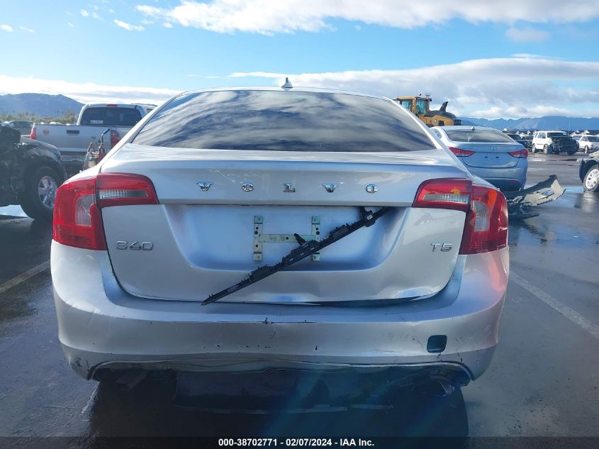 2014 Volvo S60 T5/T5 Platinum/T5 Premier/T5 Premier Plus VIN: YV1612FS2E1284271 Lot: 38702771