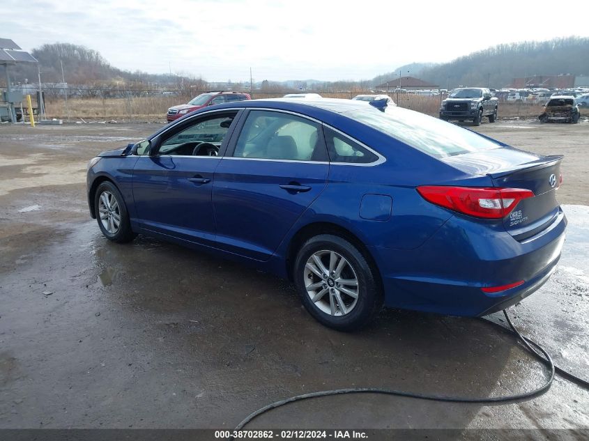 2017 Hyundai Sonata Se VIN: 5NPE24AF3HH555789 Lot: 38702862