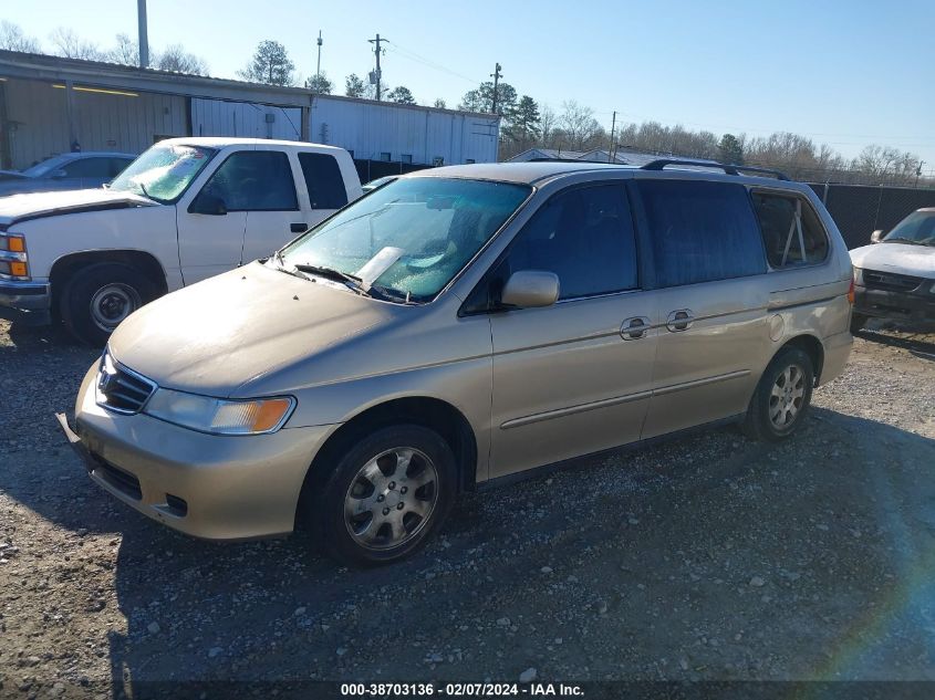 2002 Honda Odyssey Ex VIN: 2HKRL18652H556730 Lot: 38703136