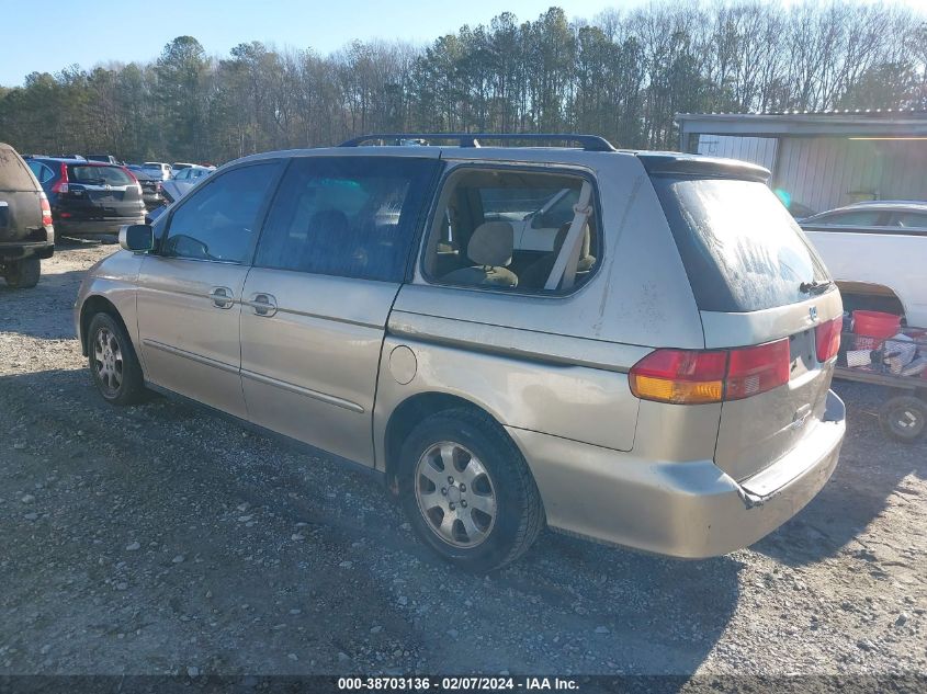 2002 Honda Odyssey Ex VIN: 2HKRL18652H556730 Lot: 38703136