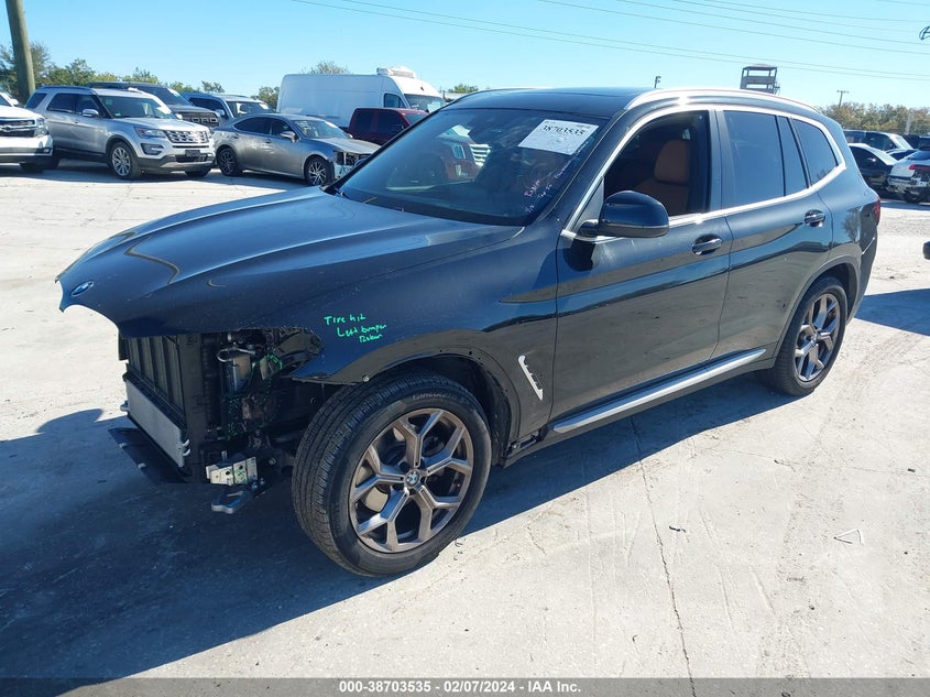 VIN 5UX43DP00N9N31058 2022 BMW X3 SDRIVE30I