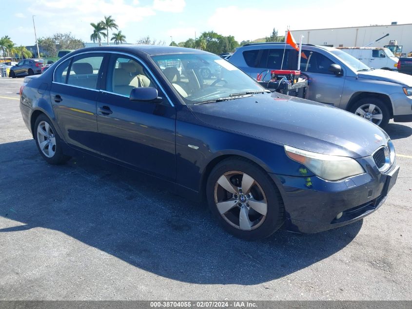 2005 BMW 530I VIN: WBANA73555B818657 Lot: 38704055