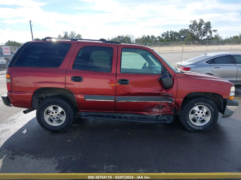 2002 Chevrolet Tahoe Ls VIN: 1GNEC13Z42R167092 Lot: 38704119