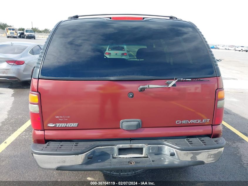 2002 Chevrolet Tahoe Ls VIN: 1GNEC13Z42R167092 Lot: 38704119