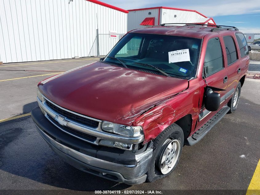 2002 Chevrolet Tahoe Ls VIN: 1GNEC13Z42R167092 Lot: 38704119