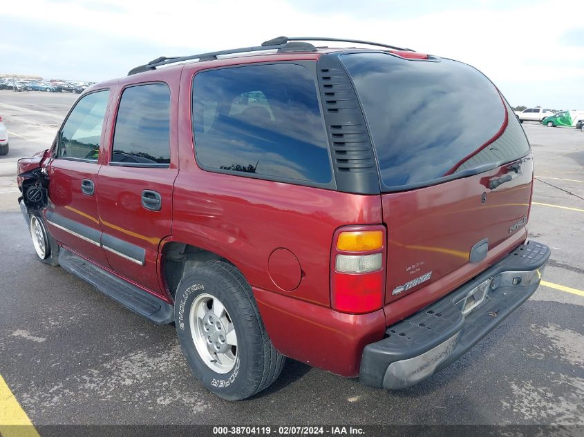 2002 Chevrolet Tahoe Ls VIN: 1GNEC13Z42R167092 Lot: 38704119