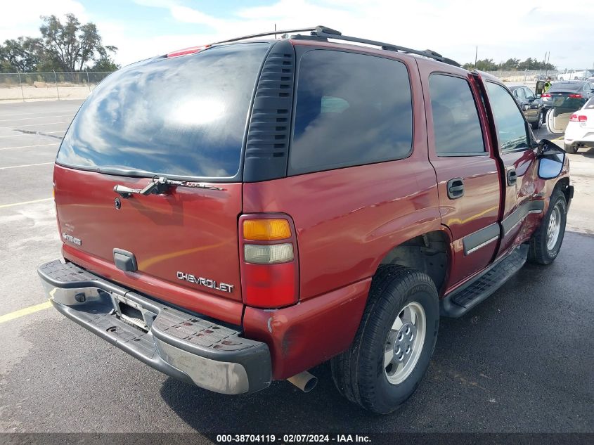 2002 Chevrolet Tahoe Ls VIN: 1GNEC13Z42R167092 Lot: 38704119