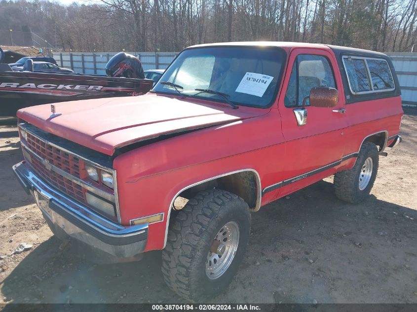 1990 Chevrolet Blazer V10 VIN: 1GNEV18K2LF168704 Lot: 38704194