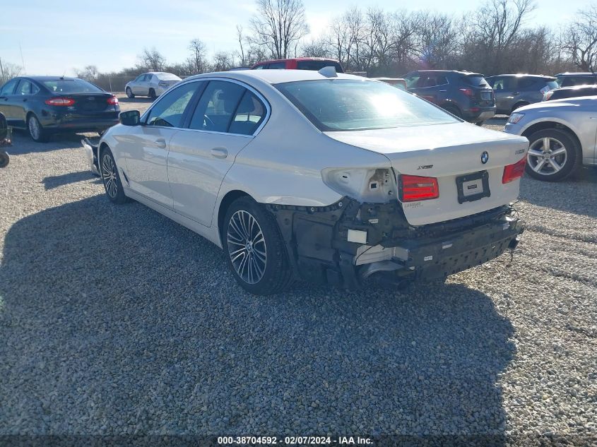 2019 BMW 530I xDrive VIN: WBAJA7C52KWW17608 Lot: 38704592