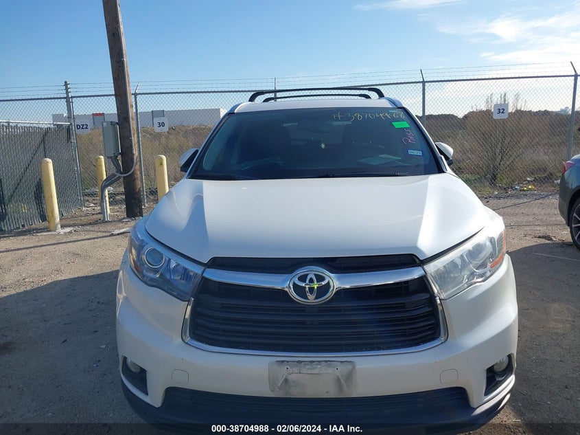2015 TOYOTA HIGHLANDER XLE V6 - 5TDKKRFH0FS046468