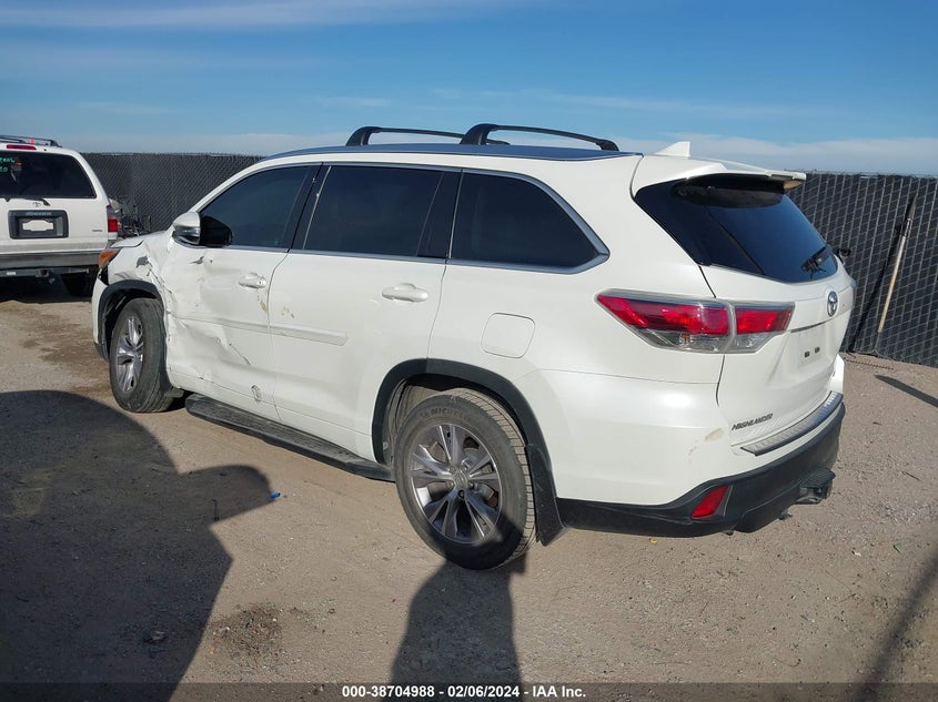 2015 TOYOTA HIGHLANDER XLE V6 - 5TDKKRFH0FS046468
