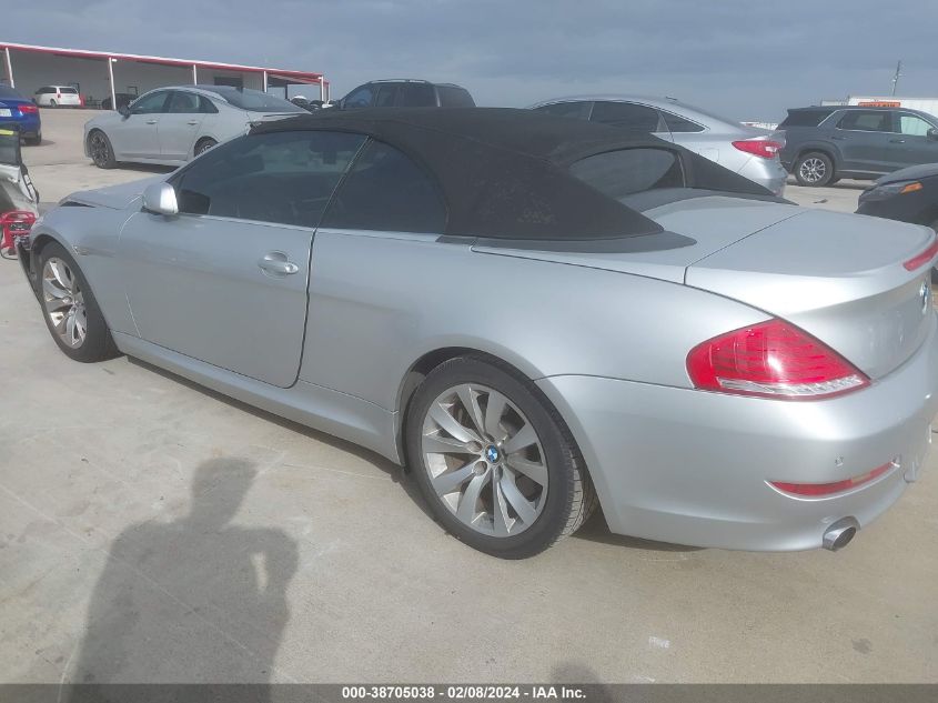 WBAEB53518CX58117 2008 BMW 650 I