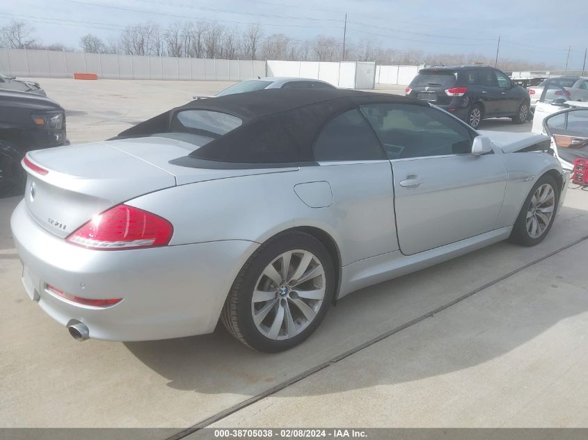 2008 BMW 650 I VIN: WBAEB53518CX58117 Lot: 38705038