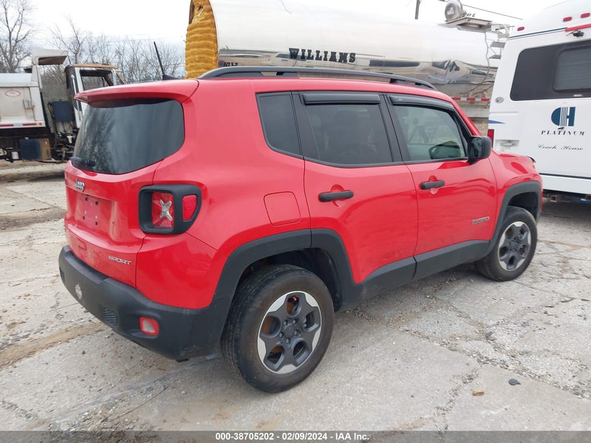 VIN ZACCJBAB2JPH75370 2018 JEEP RENEGADE SPORT