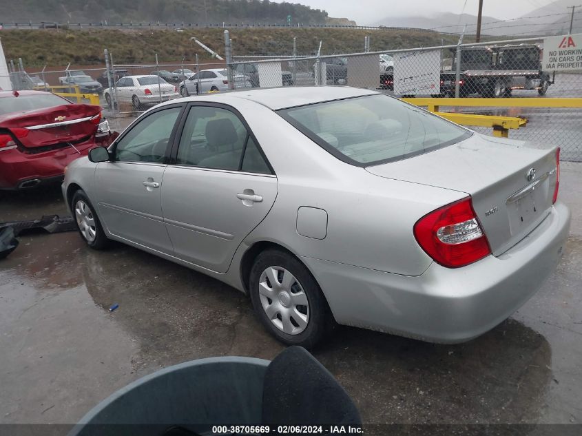 2003 Toyota Camry Le VIN: JTDBE32K630229913 Lot: 38705669