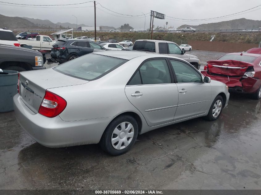 2003 Toyota Camry Le VIN: JTDBE32K630229913 Lot: 38705669