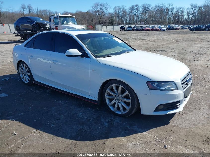 2012 Audi A4 2.0T Premium VIN: WAUFFAFL2CA097276 Lot: 38706488