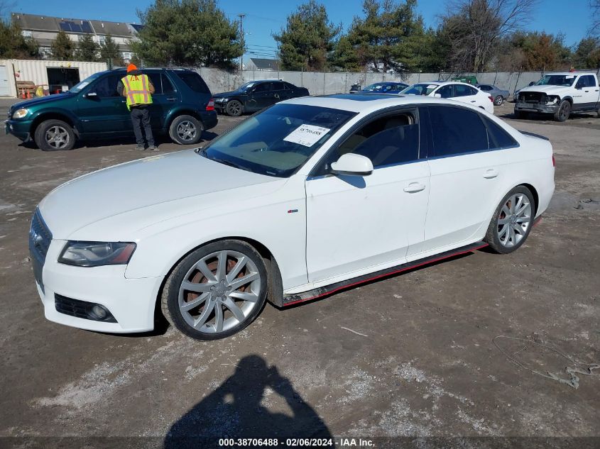 2012 Audi A4 2.0T Premium VIN: WAUFFAFL2CA097276 Lot: 38706488