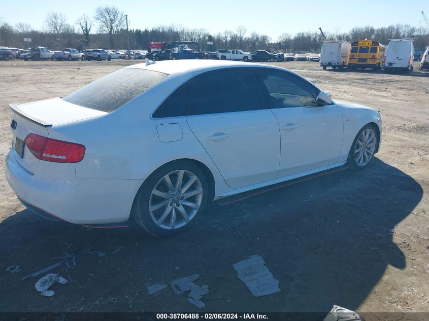 2012 Audi A4 2.0T Premium VIN: WAUFFAFL2CA097276 Lot: 38706488