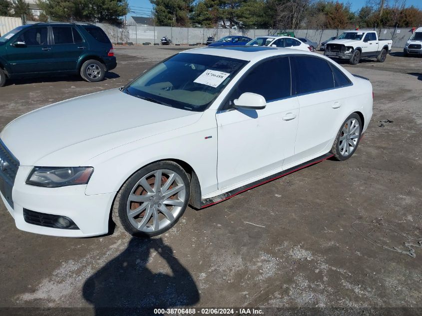 2012 Audi A4 2.0T Premium VIN: WAUFFAFL2CA097276 Lot: 38706488