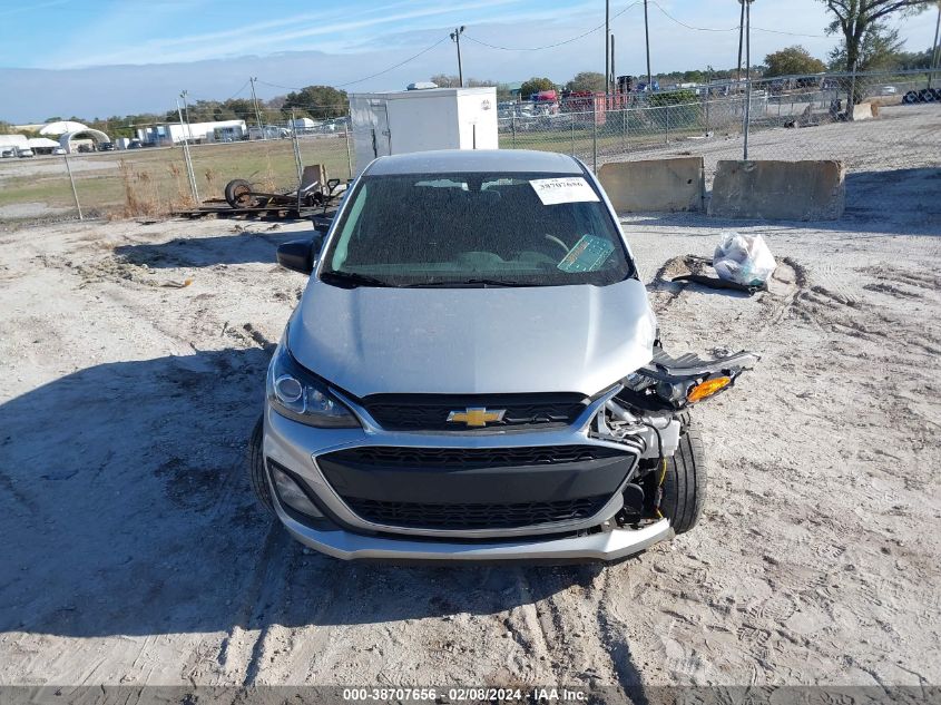 2022 Chevrolet Spark Fwd Ls Manual VIN: KL8CA6SA0NC019102 Lot: 38707656