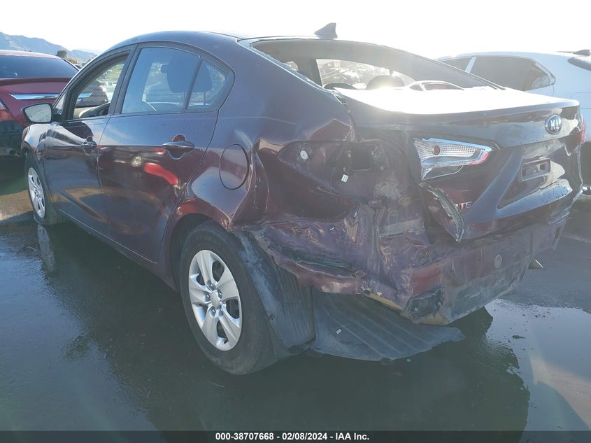 2017 Kia Forte Lx VIN: 3KPFK4A72HE113295 Lot: 38707668