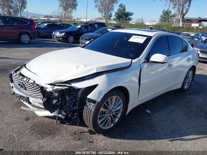 VIN JN1EV7BP7MM700089 2021 INFINITI Q50 LUXE