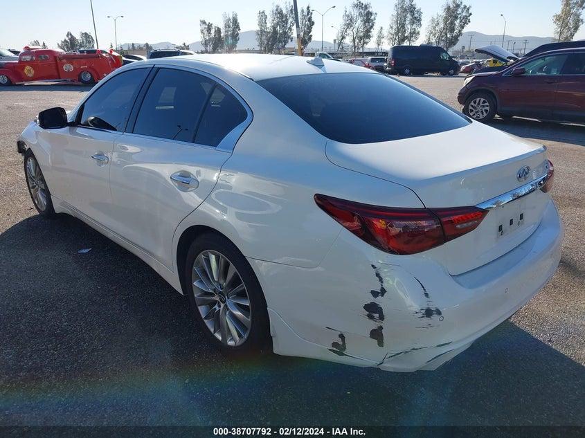 VIN JN1EV7BP7MM700089 2021 INFINITI Q50 LUXE