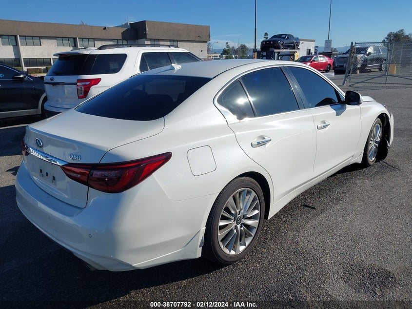 VIN JN1EV7BP7MM700089 2021 INFINITI Q50 LUXE
