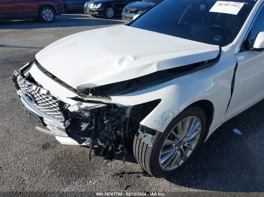 VIN JN1EV7BP7MM700089 2021 INFINITI Q50 LUXE