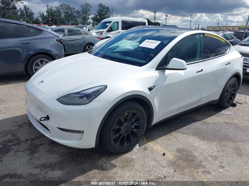 VIN 7SAYGAEE7PF713551 2023 TESLA MODEL Y AWD/LONG RANGE DUAL MOTOR ALL-WHEEL DRIVE